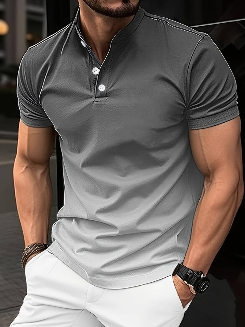 Silvan – Elegantes Herren-Sommerhemd mit Ombre-Effekt