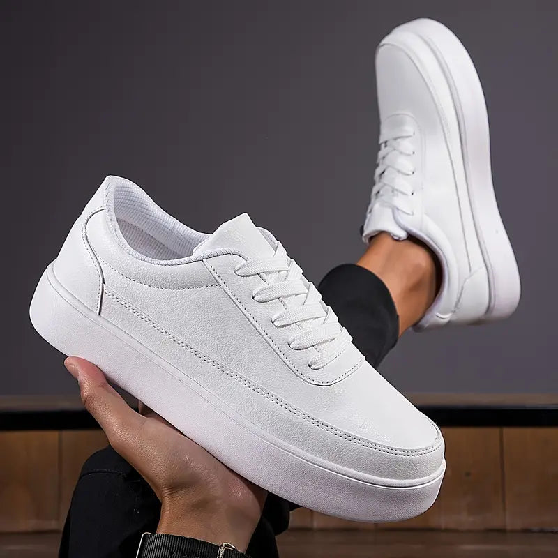 Eliano – Minimalistische weiße Skateschuhe für Herren
