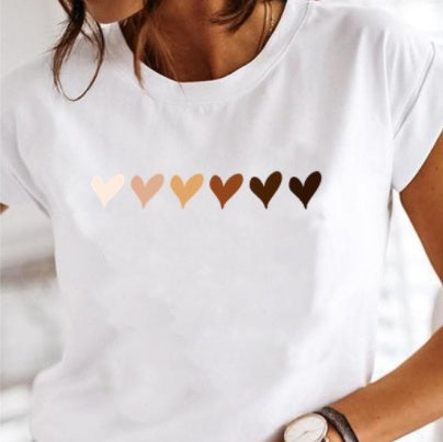 Lara - Lässige T-Shirts mit halben Ärmeln und flippigen Prints