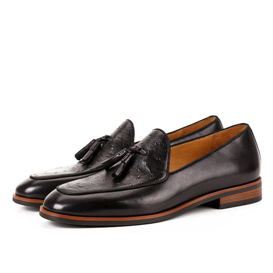 Ethan - Leder-Slipper mit Quasten